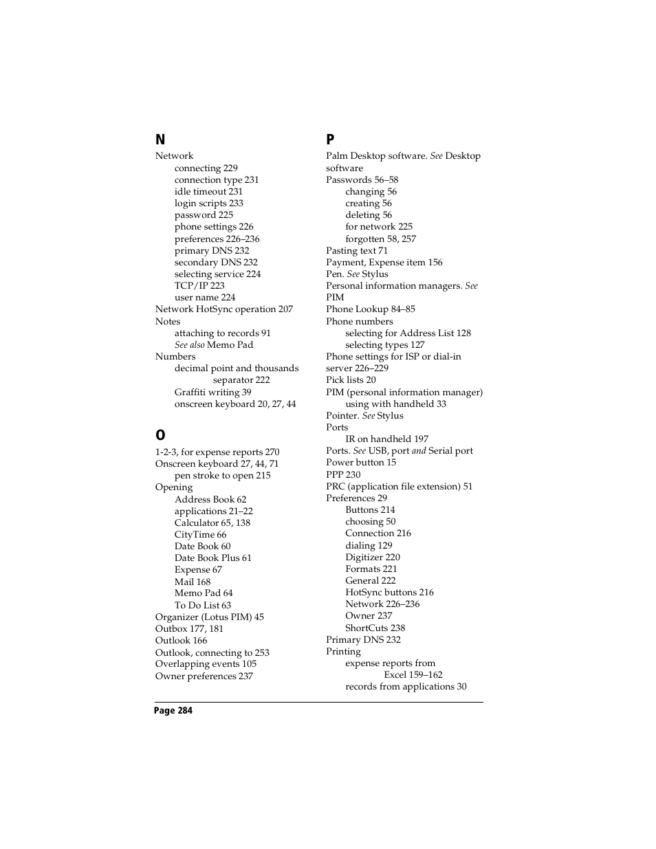 Handspring Visor User Manual | Page 284 / 287