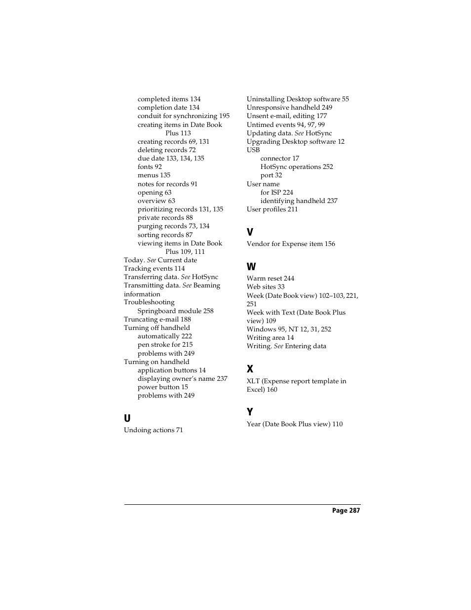 Handspring Visor User Manual | Page 287 / 287