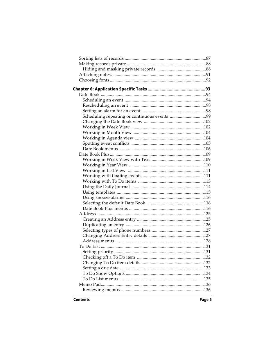 Handspring Visor User Manual | Page 5 / 287