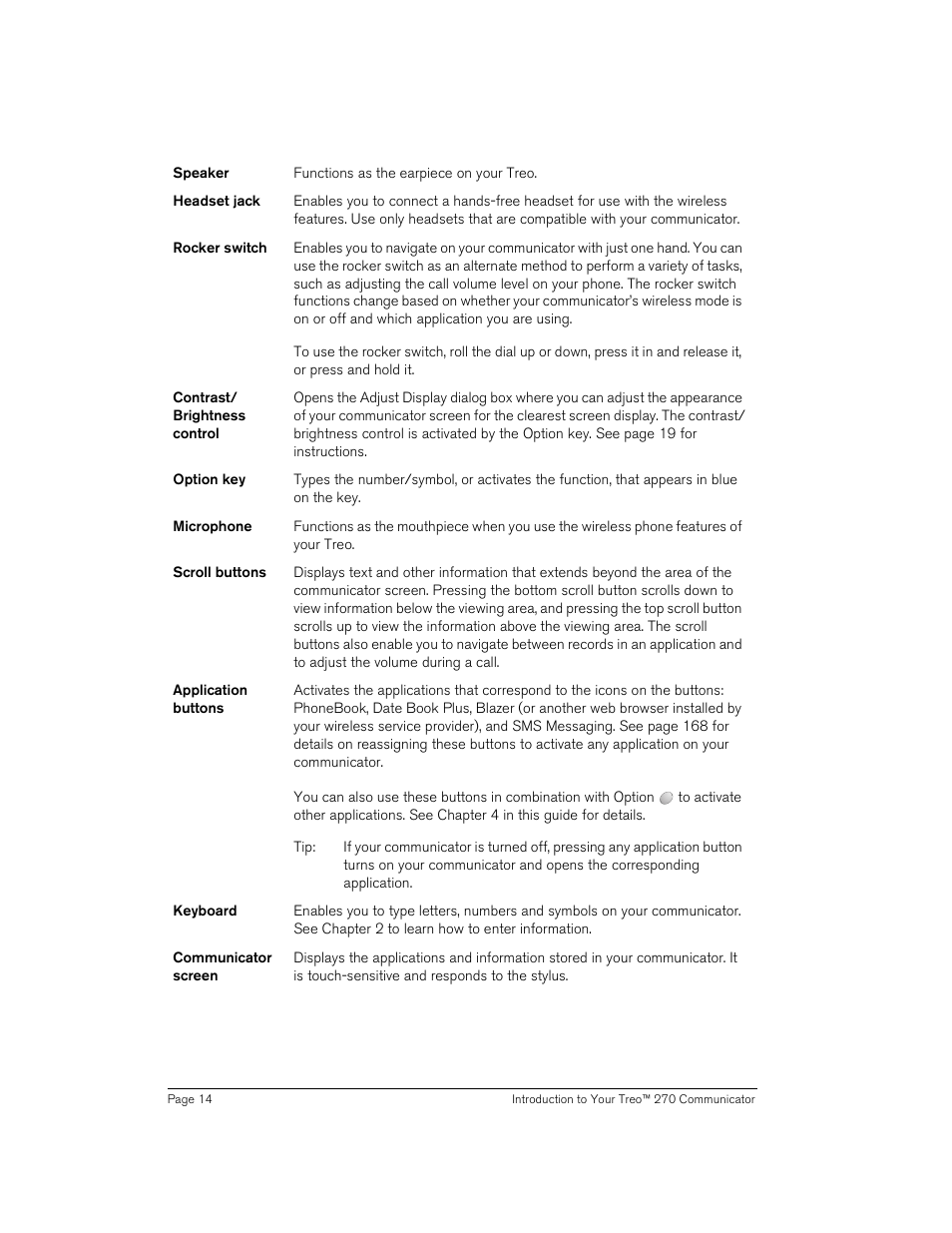 Handspring Treo 270 User Manual | Page 14 / 235