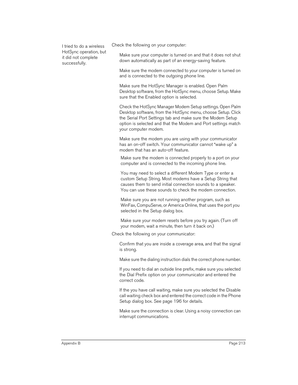 Handspring Treo 270 User Manual | Page 213 / 235