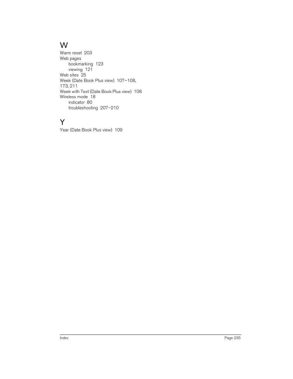 Handspring Treo 270 User Manual | Page 235 / 235