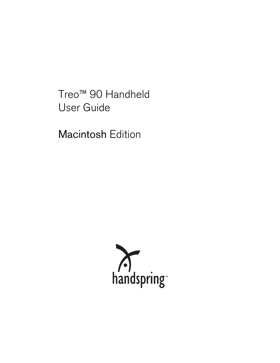 Handspring 90 User Manual | 232 pages
