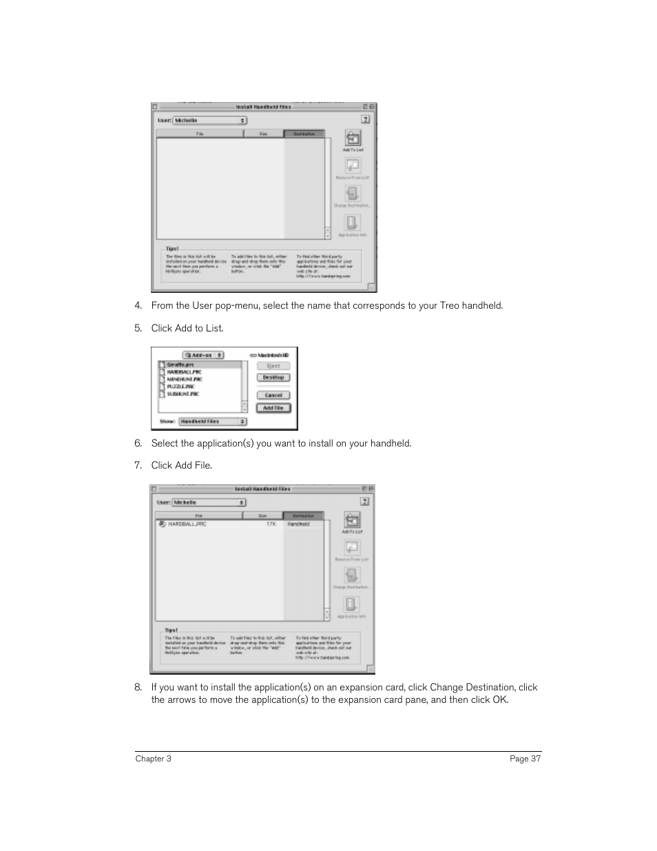 Handspring 90 User Manual | Page 37 / 232
