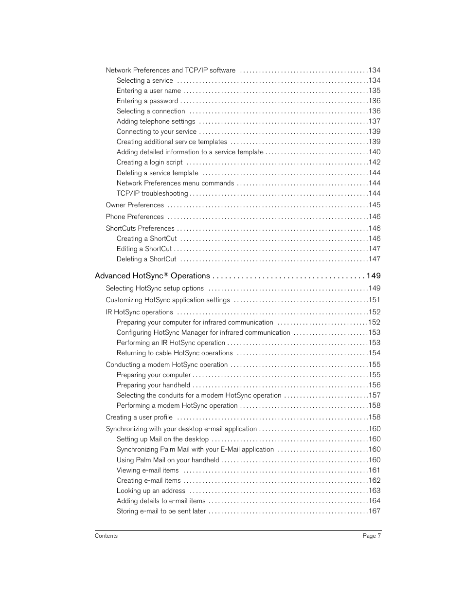 Handspring 90 User Manual | Page 7 / 232