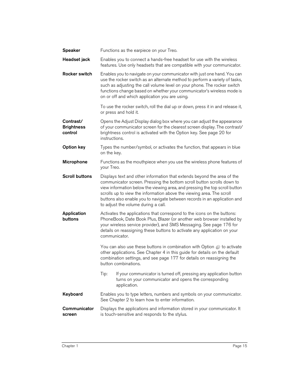 Handspring 270 User Manual | Page 15 / 257
