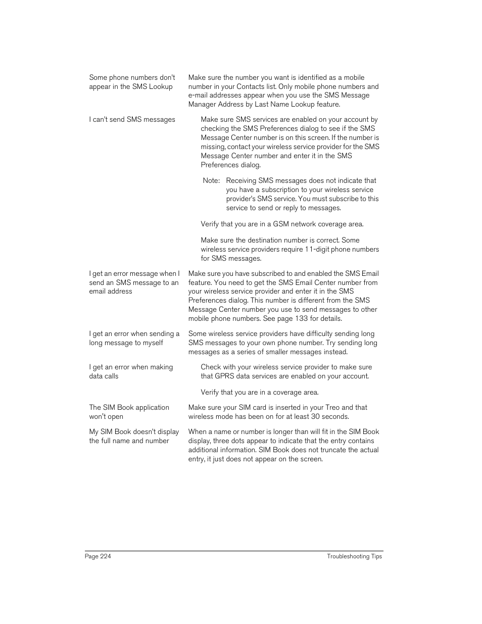 Handspring 270 User Manual | Page 224 / 257