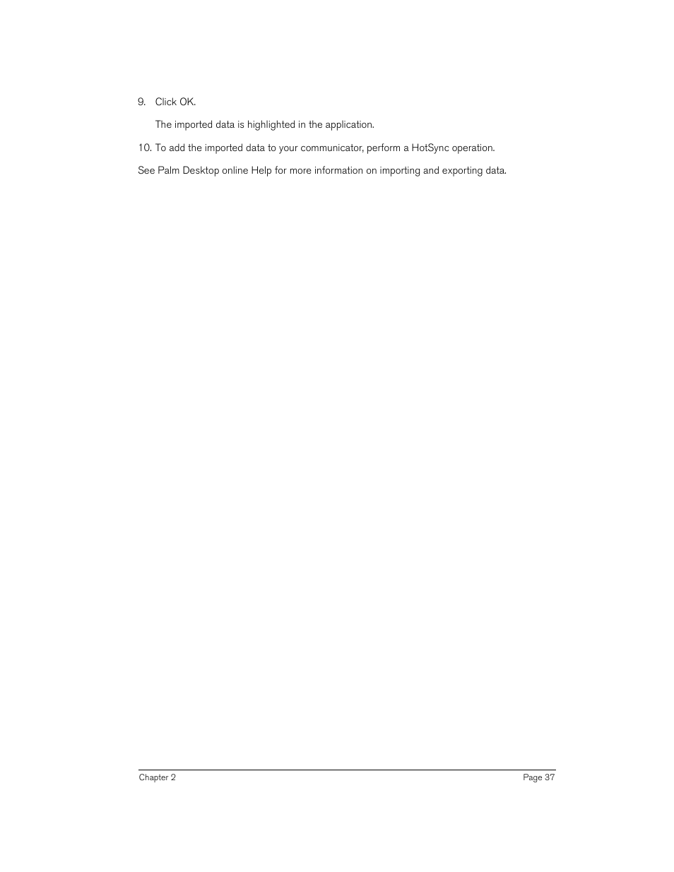 Handspring 270 User Manual | Page 37 / 257