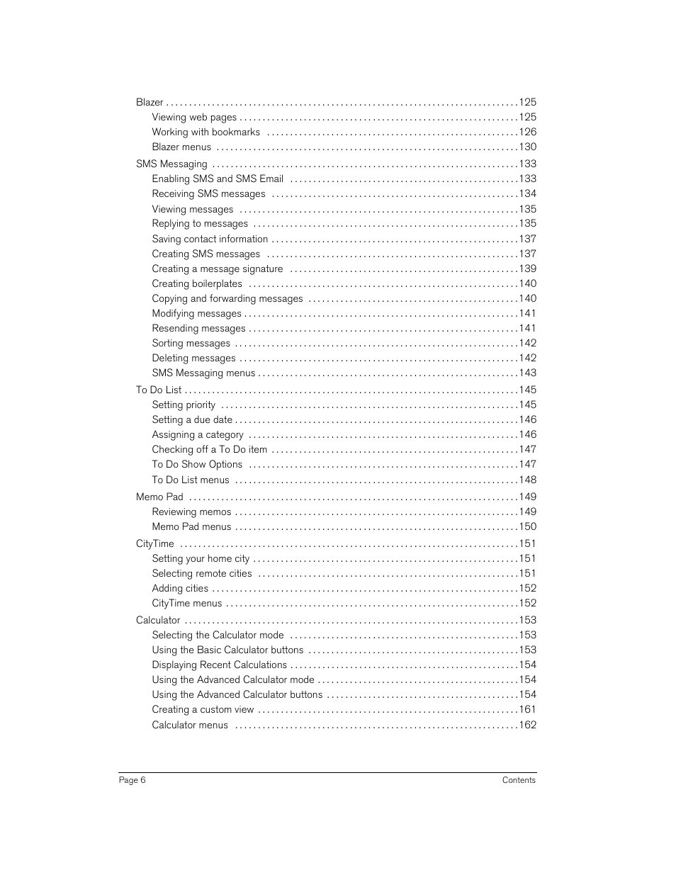 Handspring 270 User Manual | Page 6 / 257