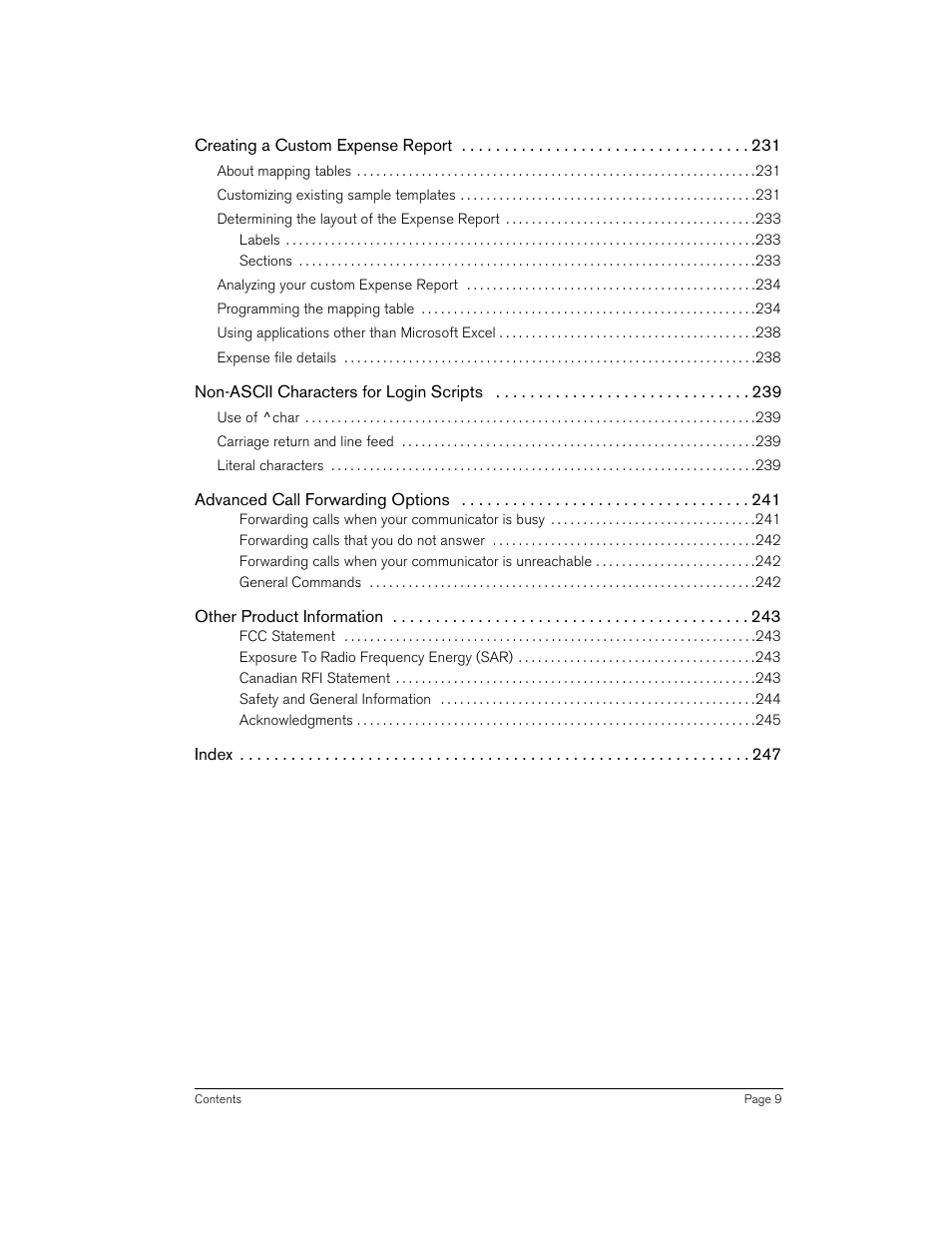 Handspring 270 User Manual | Page 9 / 257