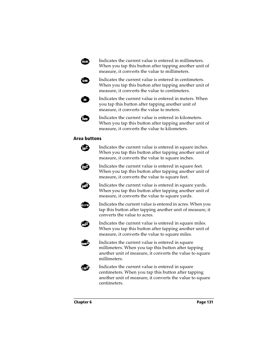 Area buttons | Handspring Visor Deluxe Handheld User Manual | Page 139 / 282