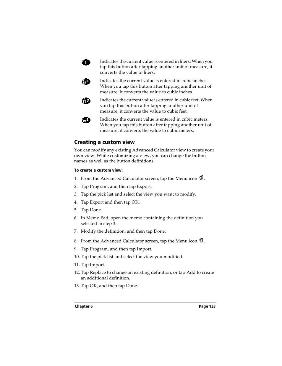 Creating a custom view, To create a custom view | Handspring Visor Deluxe Handheld User Manual | Page 141 / 282