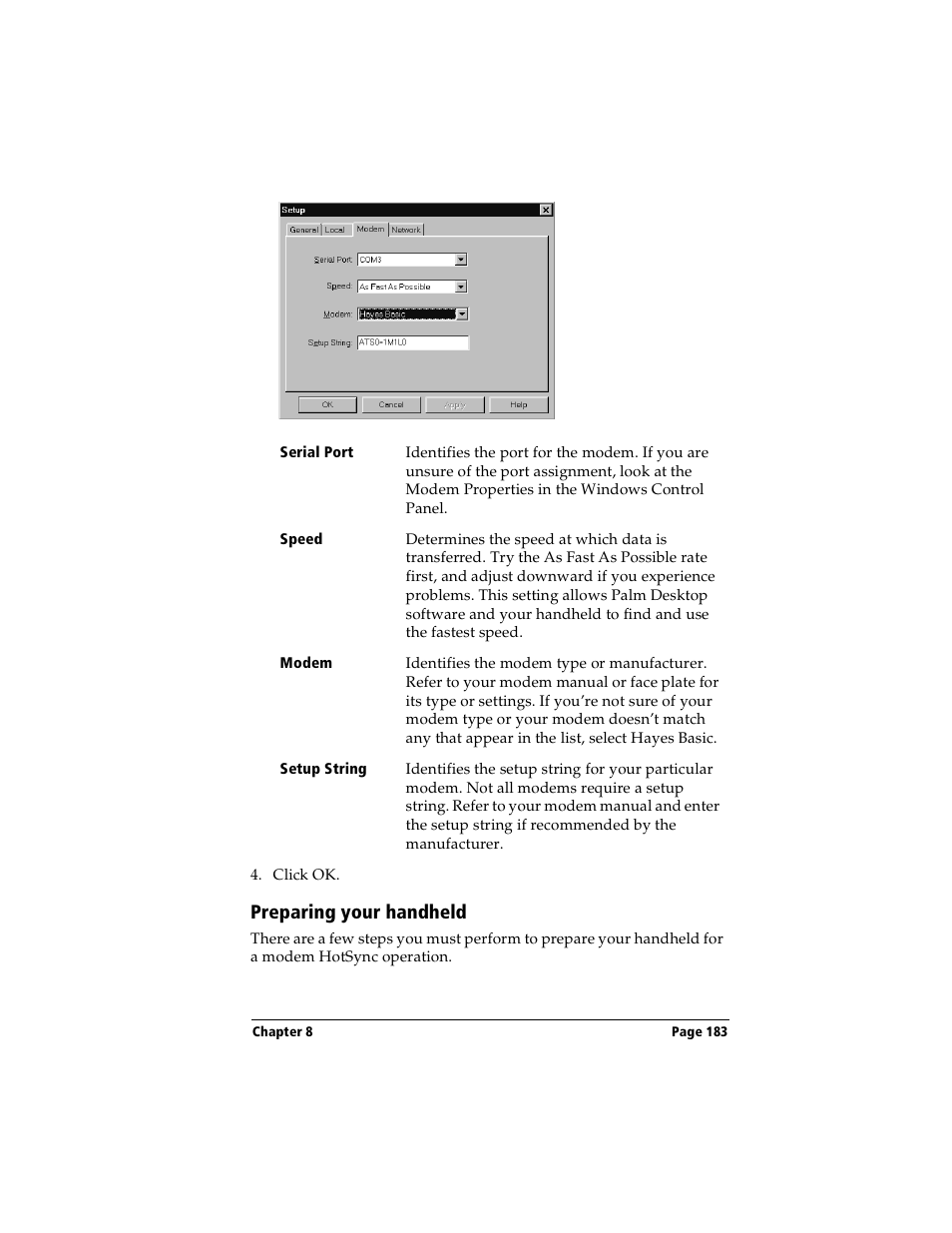 Preparing your handheld | Handspring Visor Deluxe Handheld User Manual | Page 191 / 282