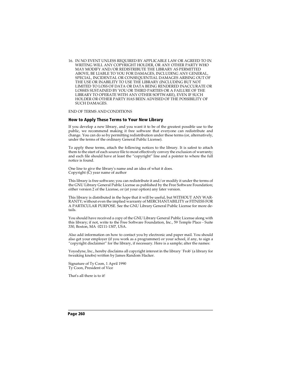 How to apply these terms to your new library | Handspring Visor Deluxe Handheld User Manual | Page 268 / 282