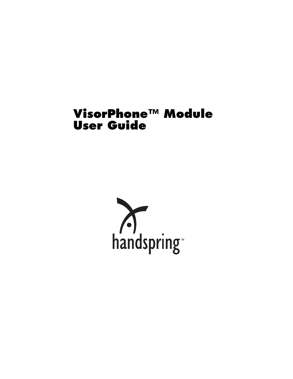 Handspring VisorPhone User Manual | 116 pages