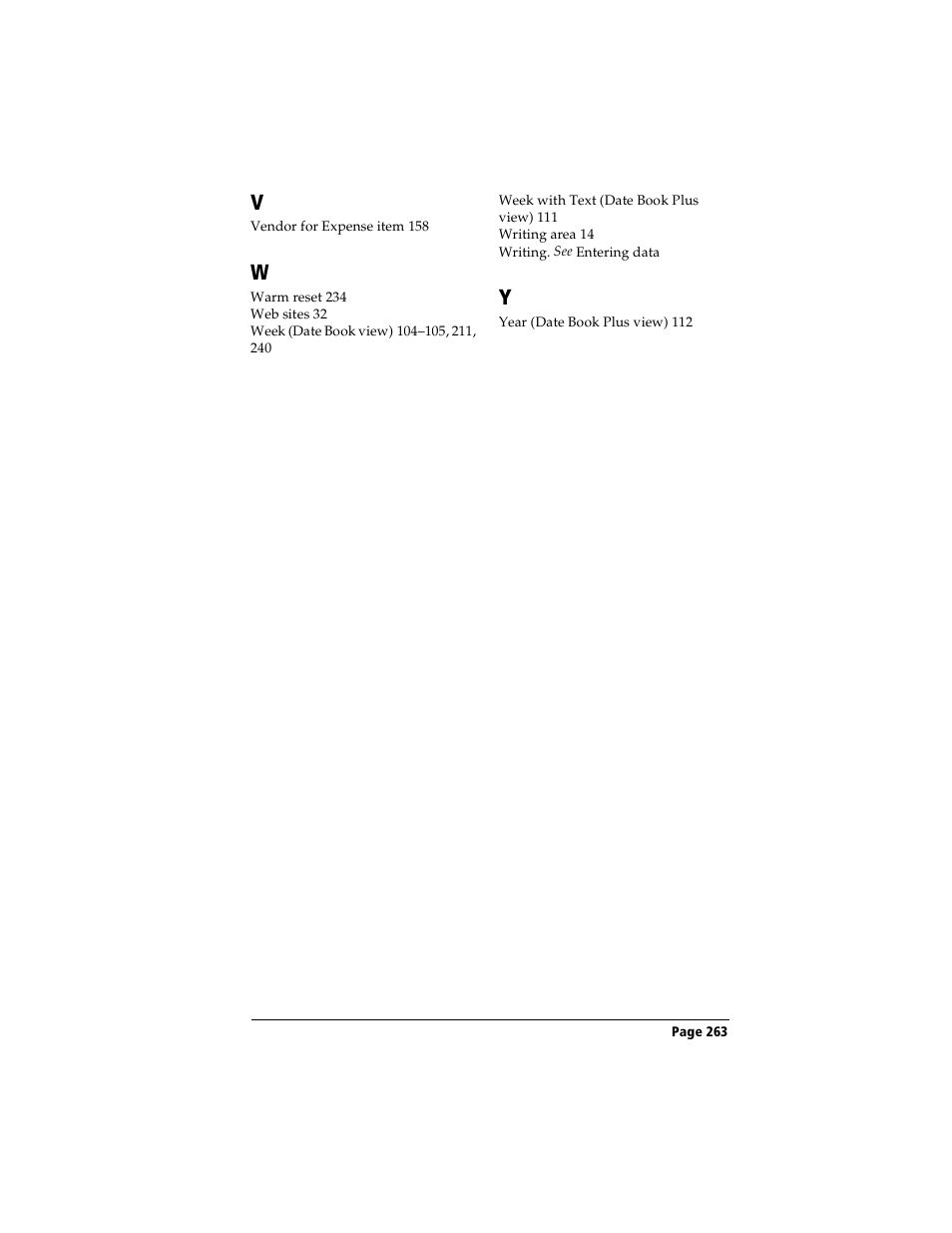 Handspring Visor User Manual | Page 263 / 263