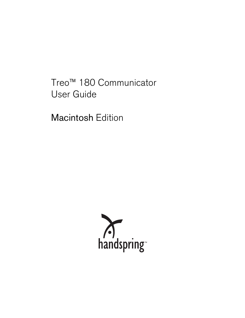 Handspring Treo 180 User Manual | 235 pages