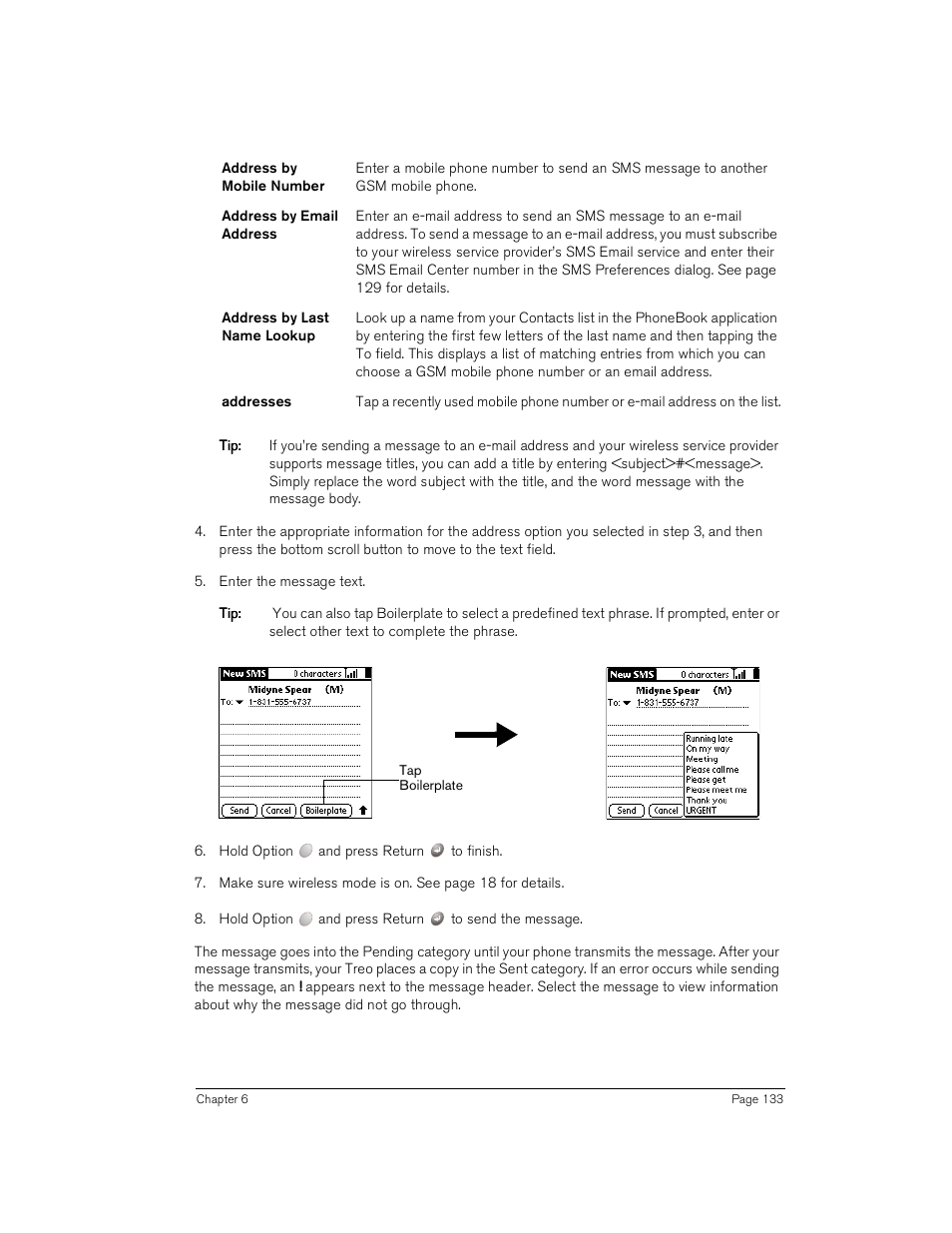 Handspring Treo 180 User Manual | Page 133 / 235