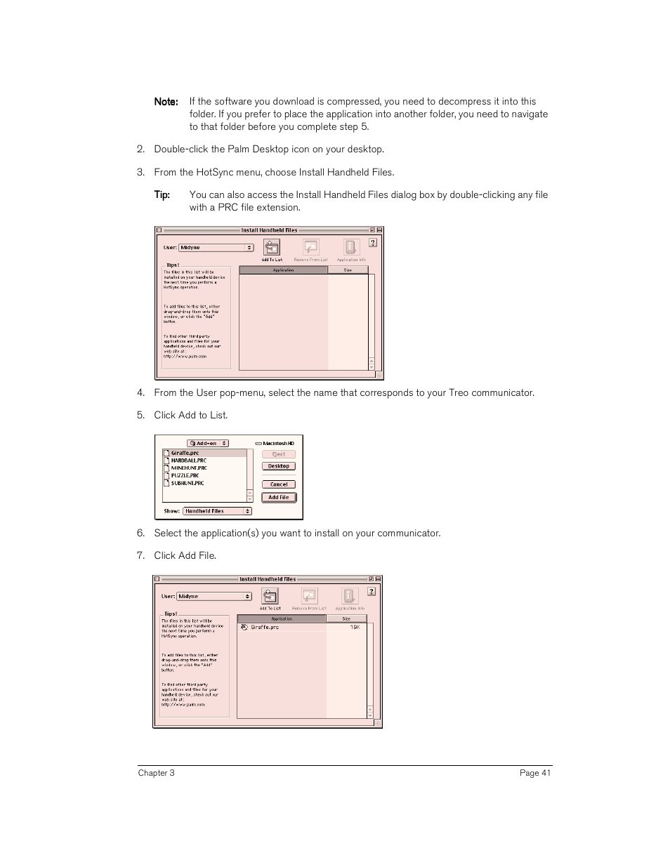 Handspring Treo 180 User Manual | Page 41 / 235