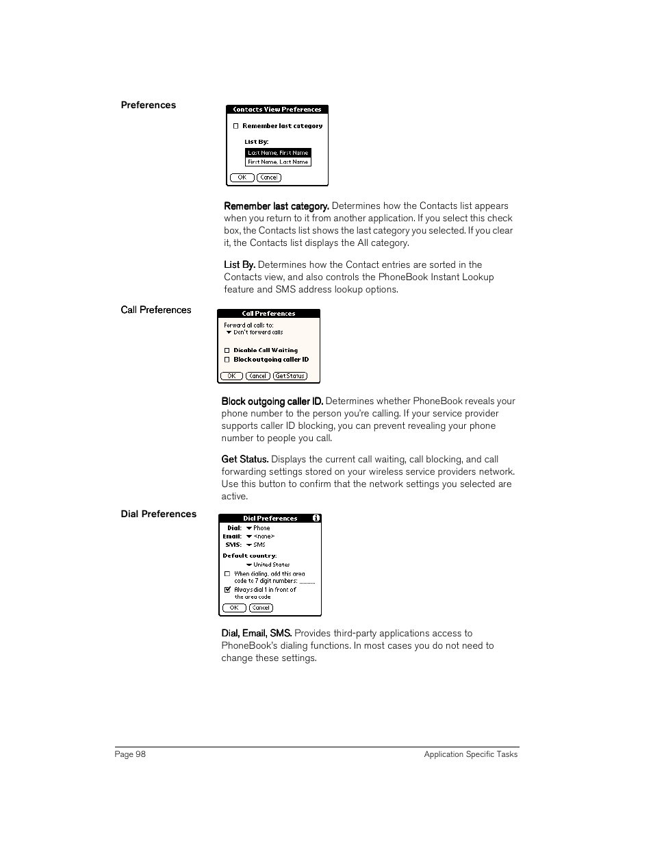 Handspring Treo 180 User Manual | Page 98 / 235