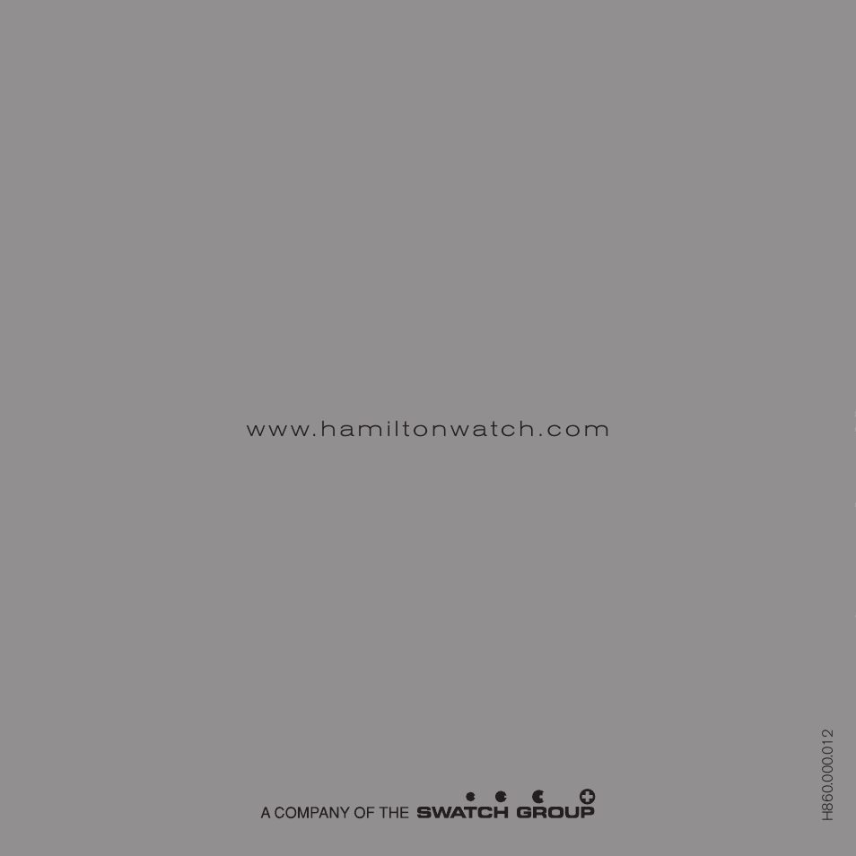Hamilton Watch Khaki GMT 3 TZ User Manual | Page 74 / 74