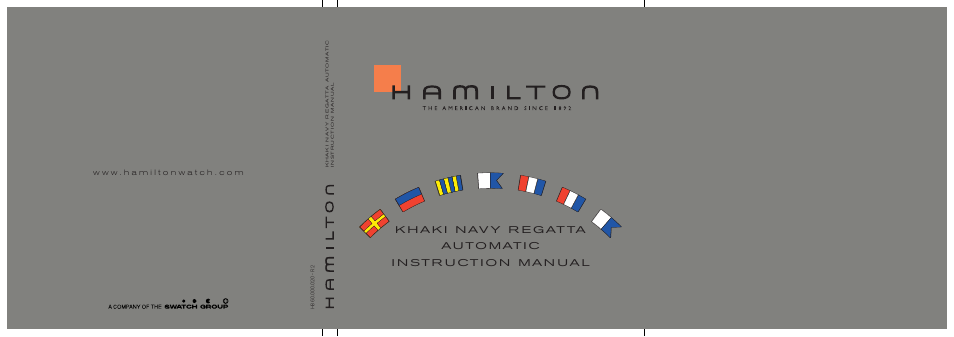 Hamilton Watch Khaki Navy Regatta Automatic User Manual | 47 pages