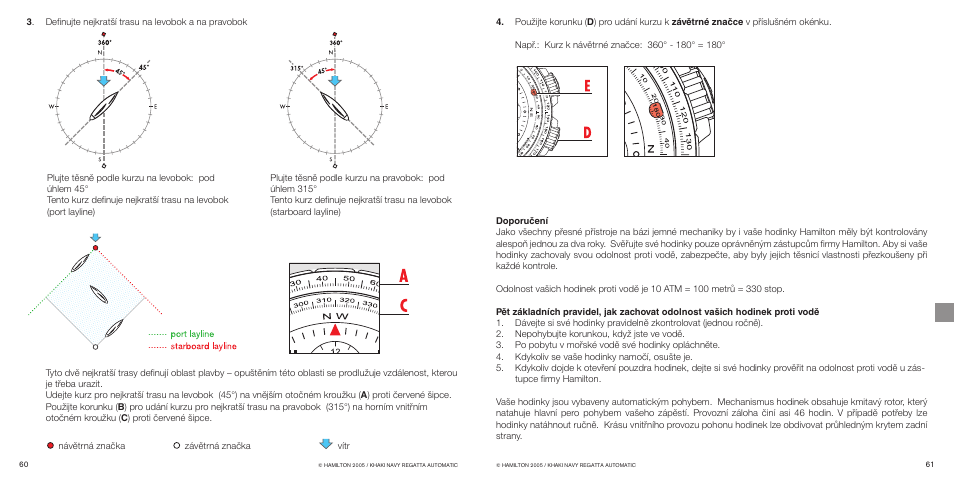 Hamilton Watch Khaki Navy Regatta Automatic User Manual | Page 33 / 47