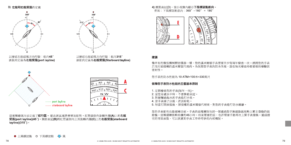 Hamilton Watch Khaki Navy Regatta Automatic User Manual | Page 42 / 47