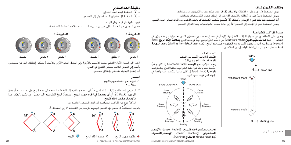 Hamilton Watch Khaki Navy Regatta Automatic User Manual | Page 44 / 47