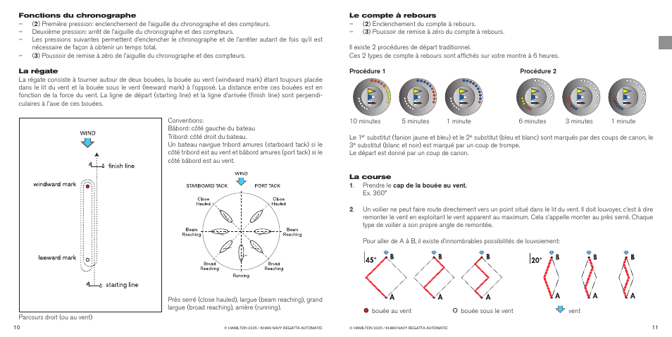 Hamilton Watch Khaki Navy Regatta Automatic User Manual | Page 8 / 47