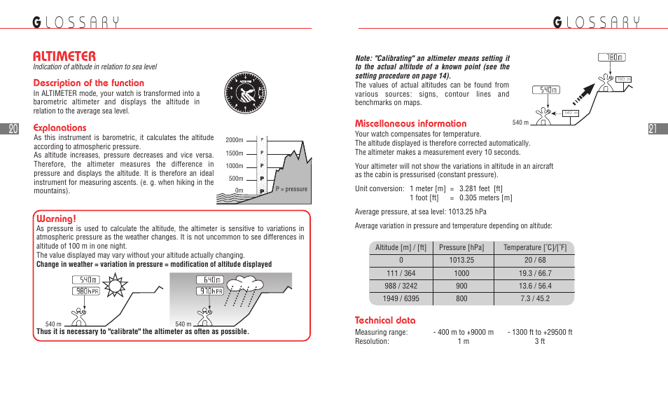 Altimeter | Hamilton Watch Khaki Field Multi-Touch User Manual | Page 13 / 58