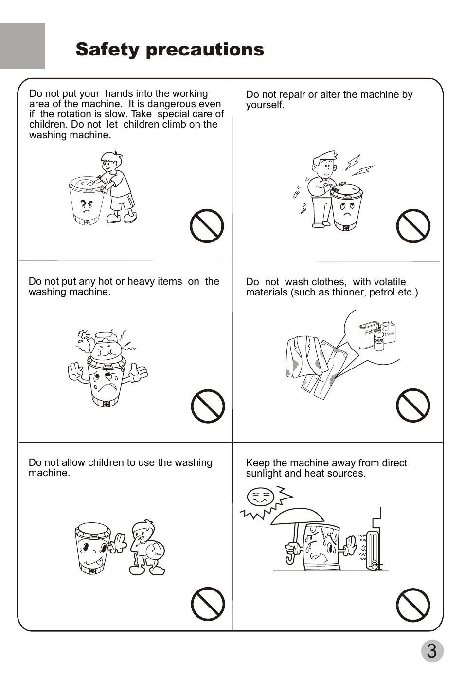 Safety precautions | Hydro Systems A P18 User Manual | Page 5 / 12