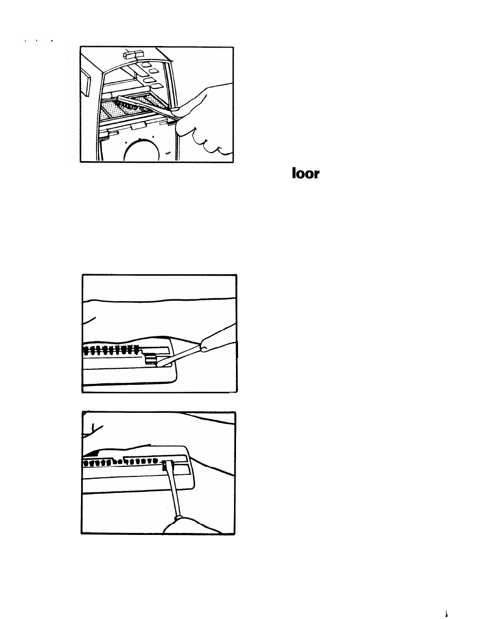 Secondary filter, Rug/f nozzle | Hoover S1055 User Manual | Page 13 / 15