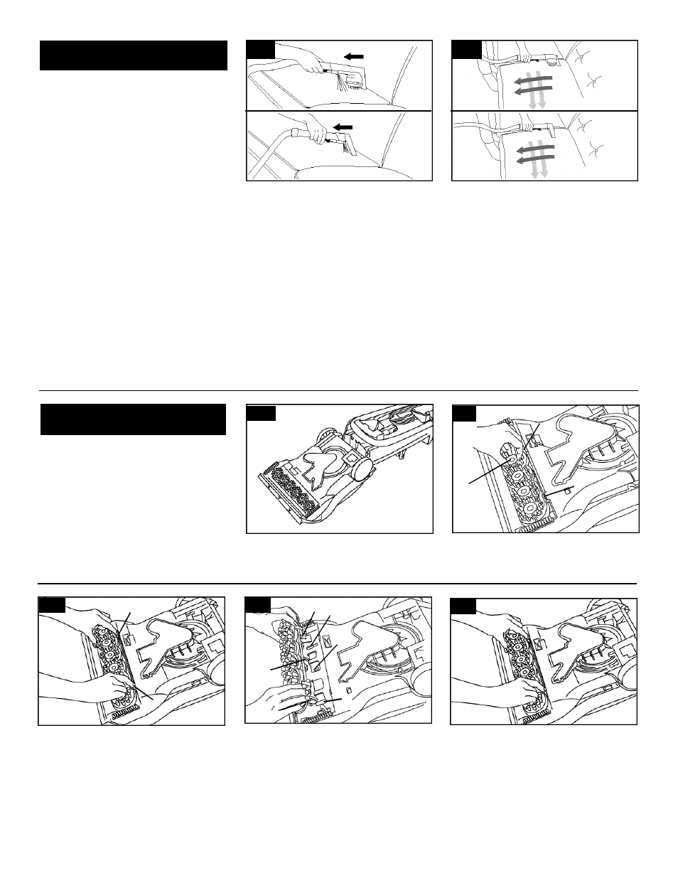 Maintenance, Removable brushes, Cleaning upholstery | Hoover Widepath User Manual | Page 13 / 15