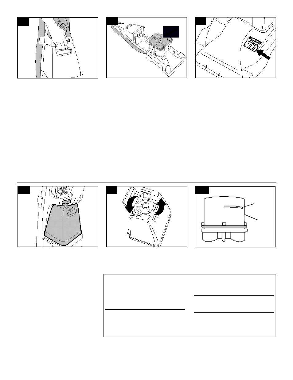 Automatic “shut off, B rush speed selector, The tanks | Hoover Widepath User Manual | Page 7 / 15