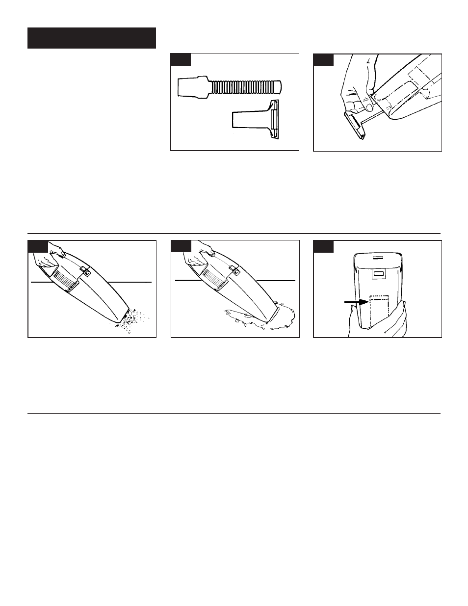 How to use, Cleaning tools, Picking up dry debris | Picking up liquids and wet debris | Hoover Road Rat Wet & Dry Cleaner User Manual | Page 5 / 16