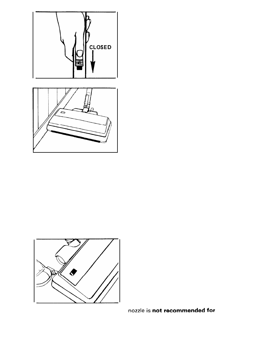 Automatic nozzle adjustment, Edge cleaning feature, Hard surface floor cleaning | Hoover lV User Manual | Page 9 / 24