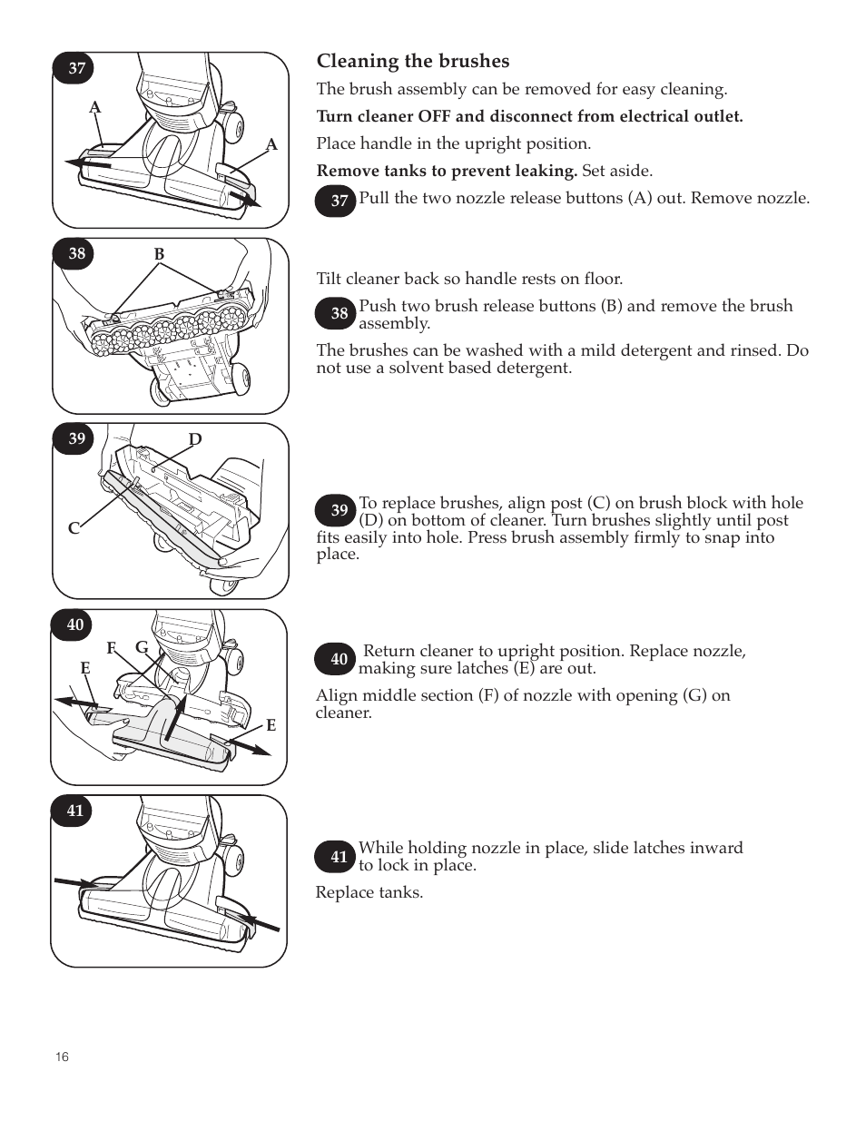 Hoover FloorMate User Manual | Page 16 / 44