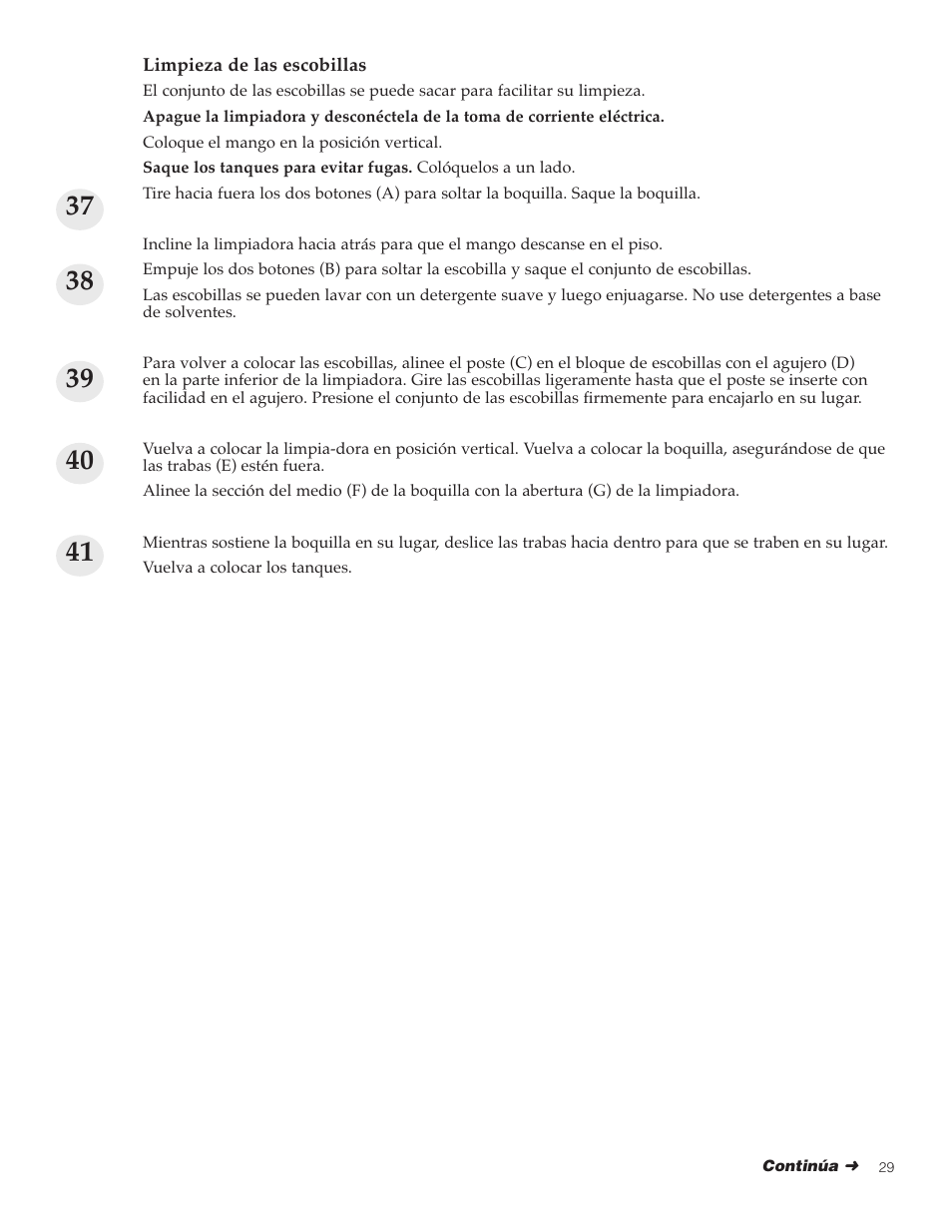 Hoover FloorMate User Manual | Page 29 / 44