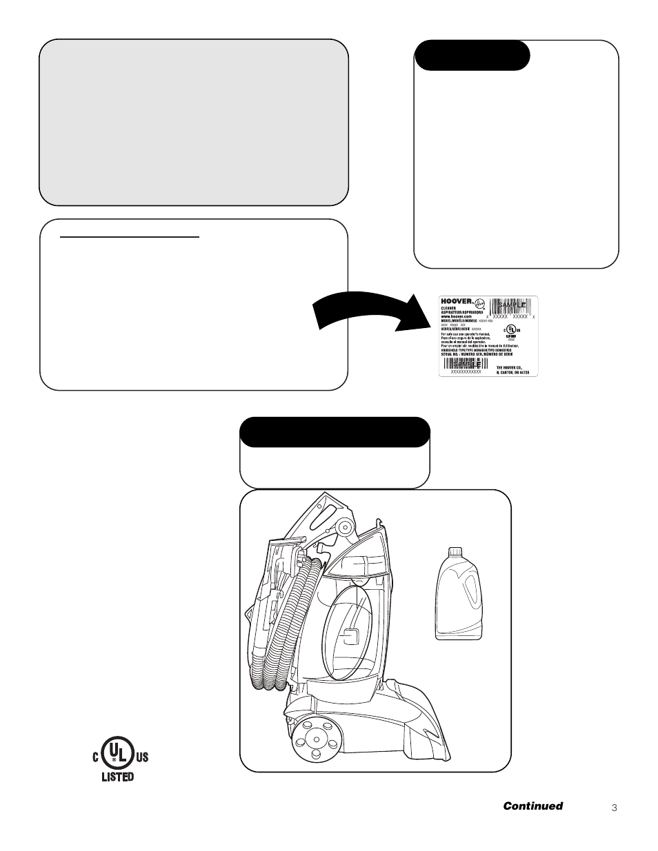 Fill in and save, Contents carton contents | Hoover Deep Cleaner User Manual | Page 3 / 15