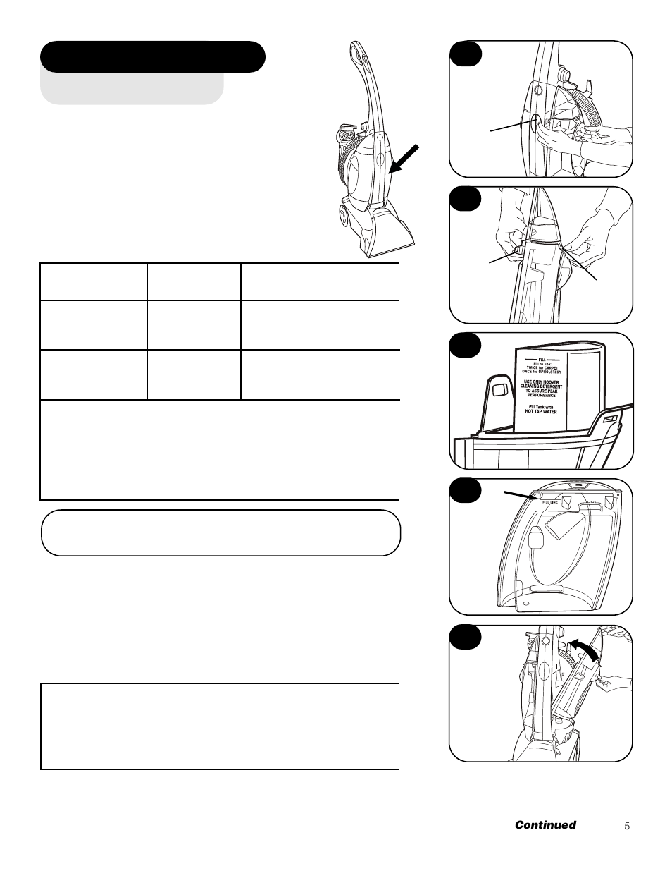 Deep cleaner basics | Hoover Deep Cleaner User Manual | Page 5 / 15