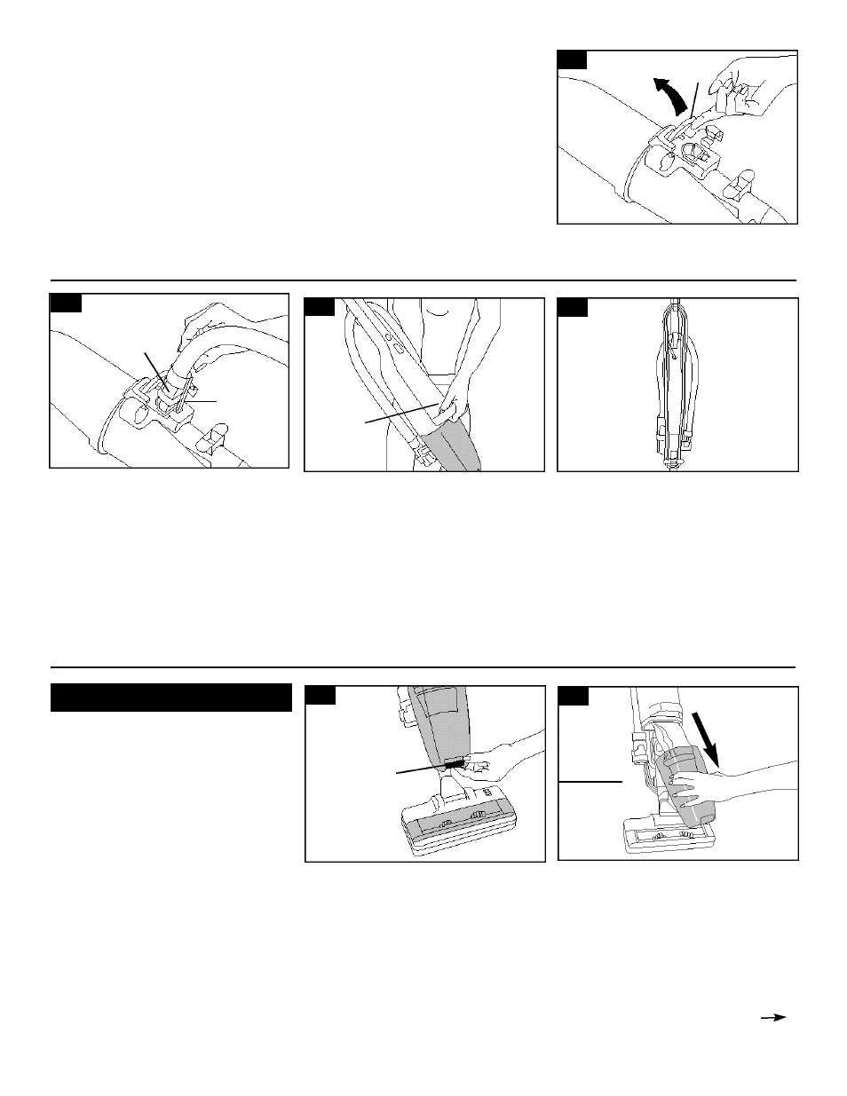 Maintenance, Cleaning under low furniture, Carrying handle | Storing cleaner, Dirt cup, Hose and tool, How to empty dirt cup | Hoover ightweight Cleaner User Manual | Page 5 / 16