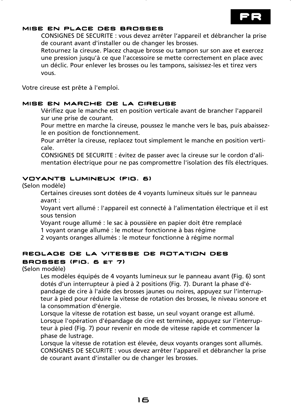 Hoover hard floor polisher User Manual | Page 16 / 56