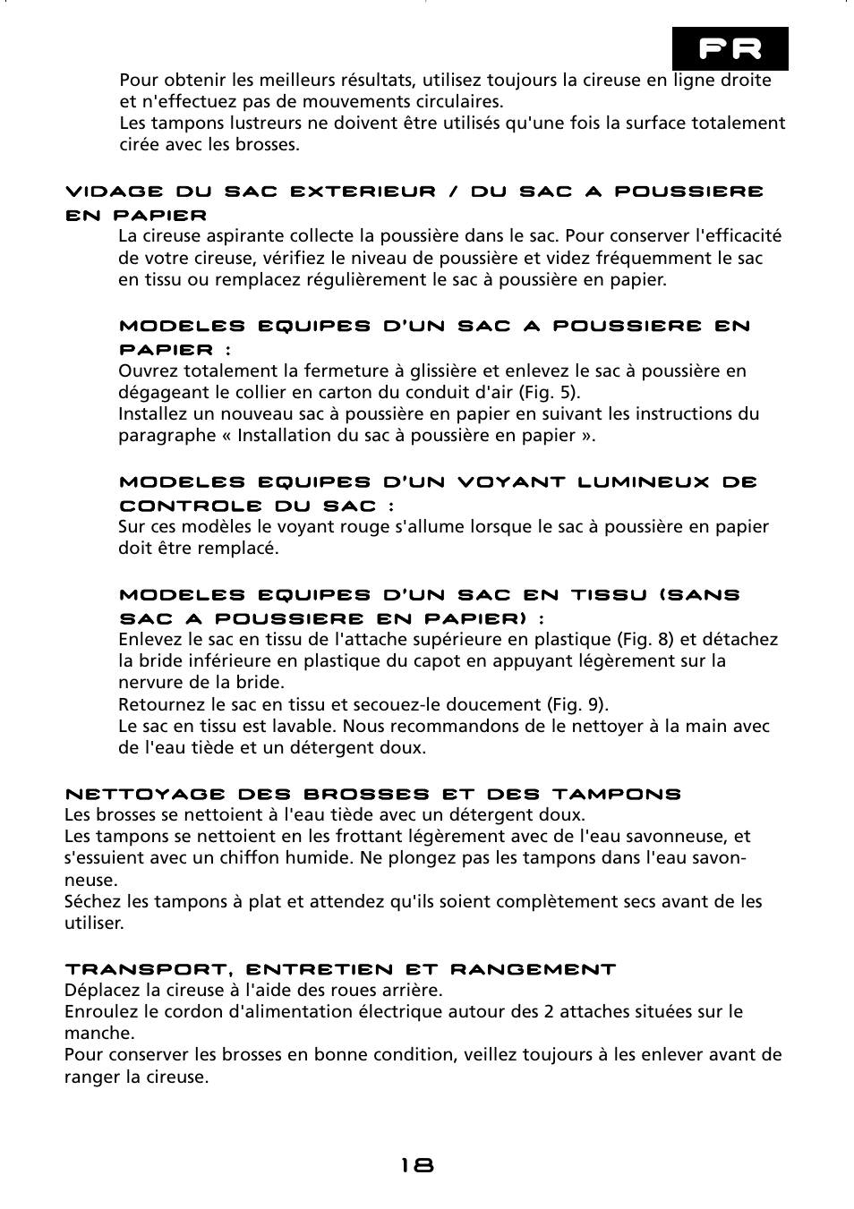Hoover hard floor polisher User Manual | Page 18 / 56