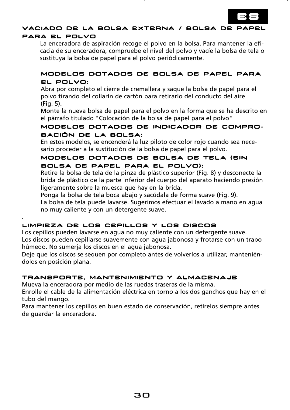 Hoover hard floor polisher User Manual | Page 30 / 56