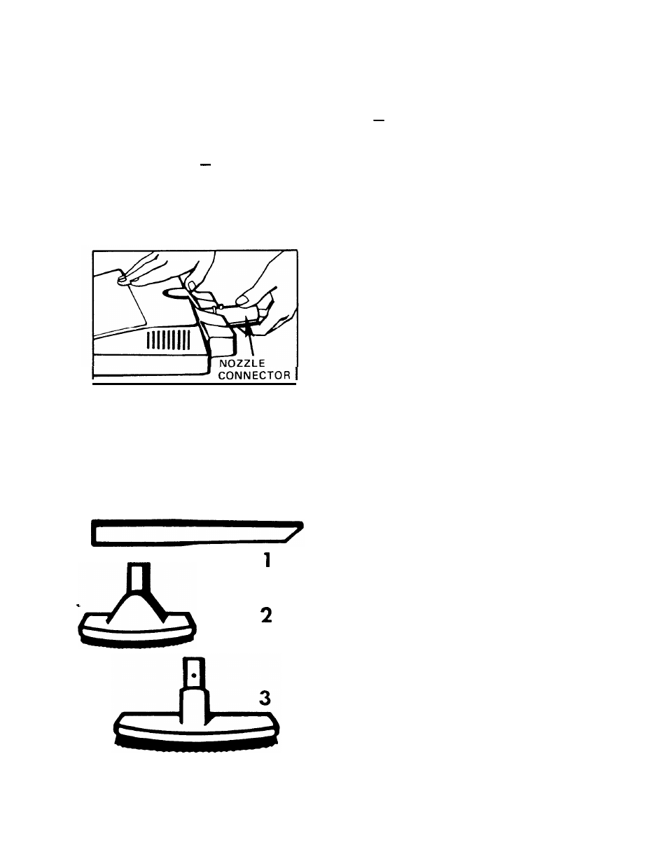 Cleaning tools, Nozzle connector | Hoover QS Quiet User Manual | Page 9 / 20