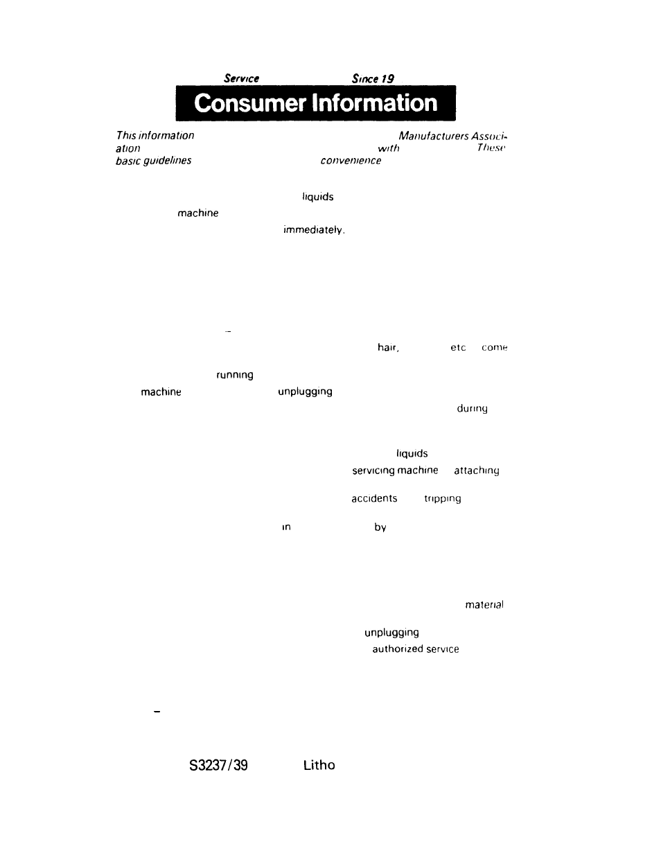 Vcma | Hoover S3239 User Manual | Page 25 / 25