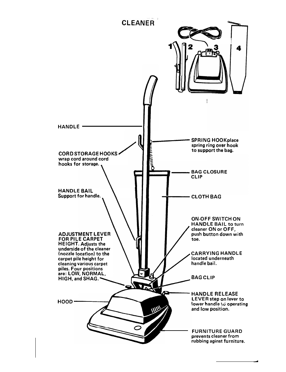 Unpacking the | Hoover 53425 User Manual | Page 4 / 20