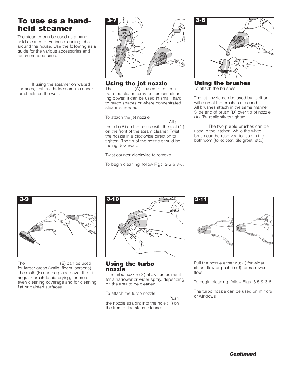 Hoover Steam cleaner User Manual | Page 5 / 9