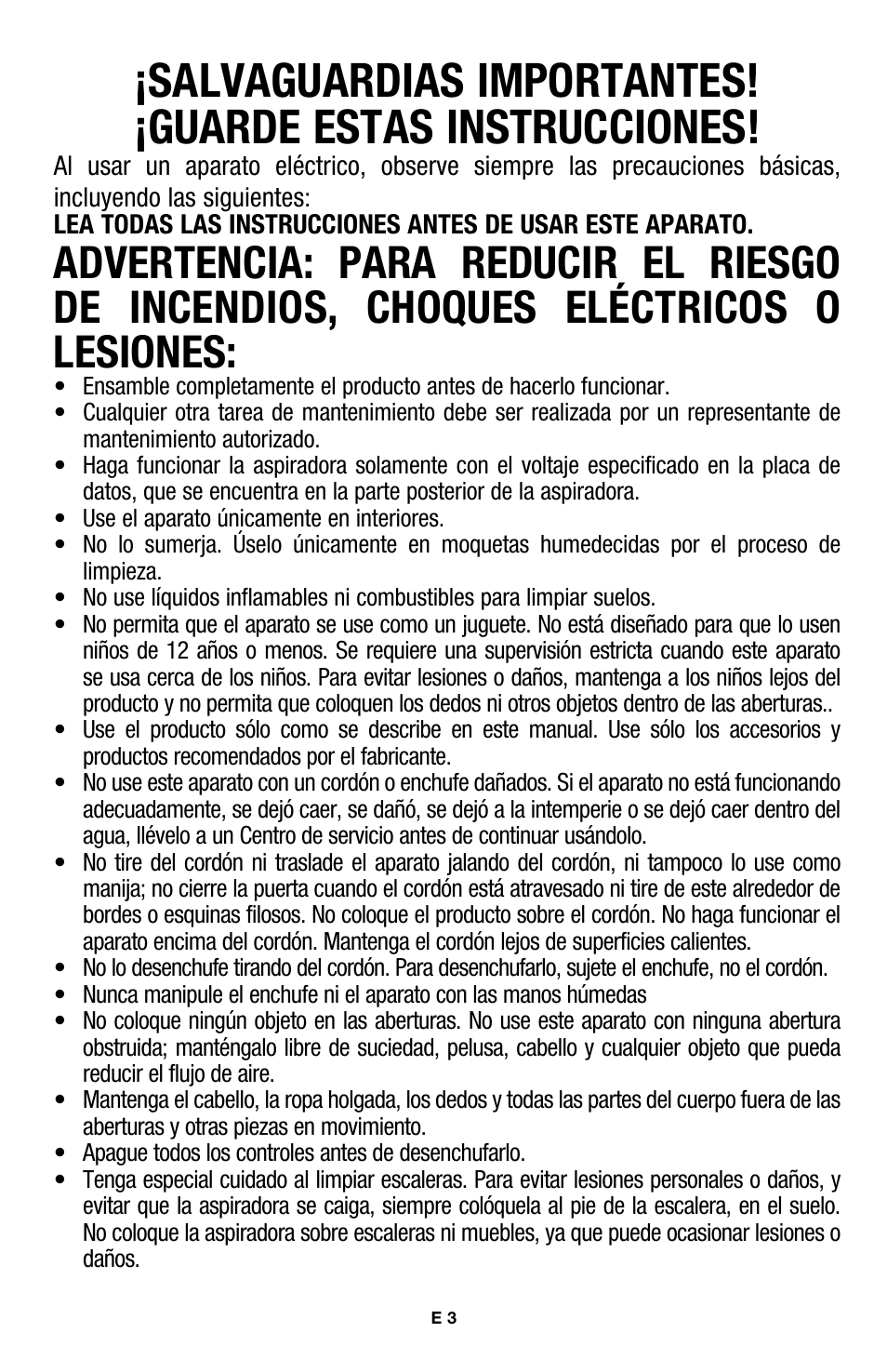 Hoover E1 User Manual | Page 15 / 38